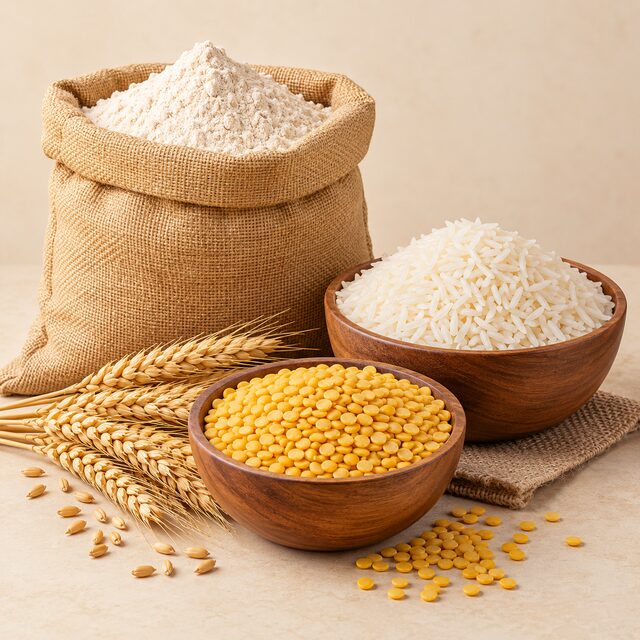 Atta, Rice & Dal